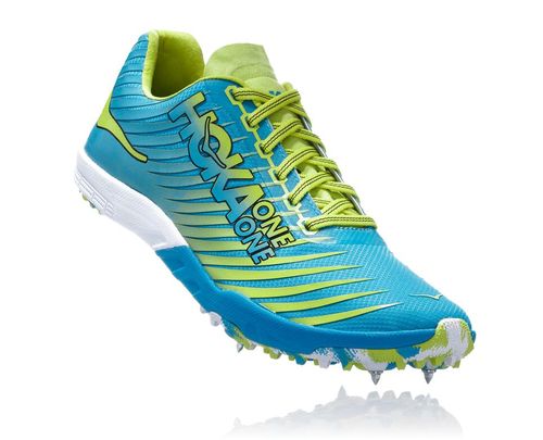 Hoka One One Dame Evo Xc Pigsko Pigsko Cyan/Citrus Norge-30TOS